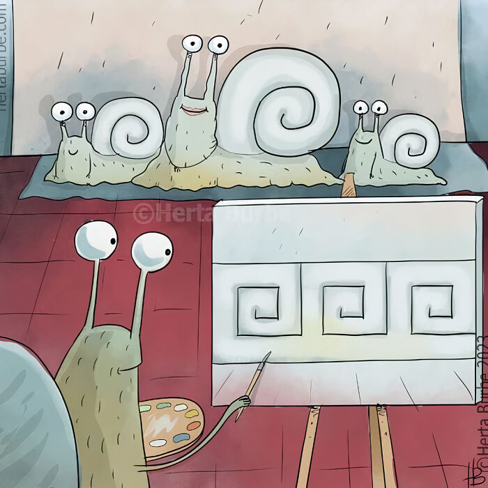 20 Fantastic Drawings by Herta Burbe to Spark a Smile 12
