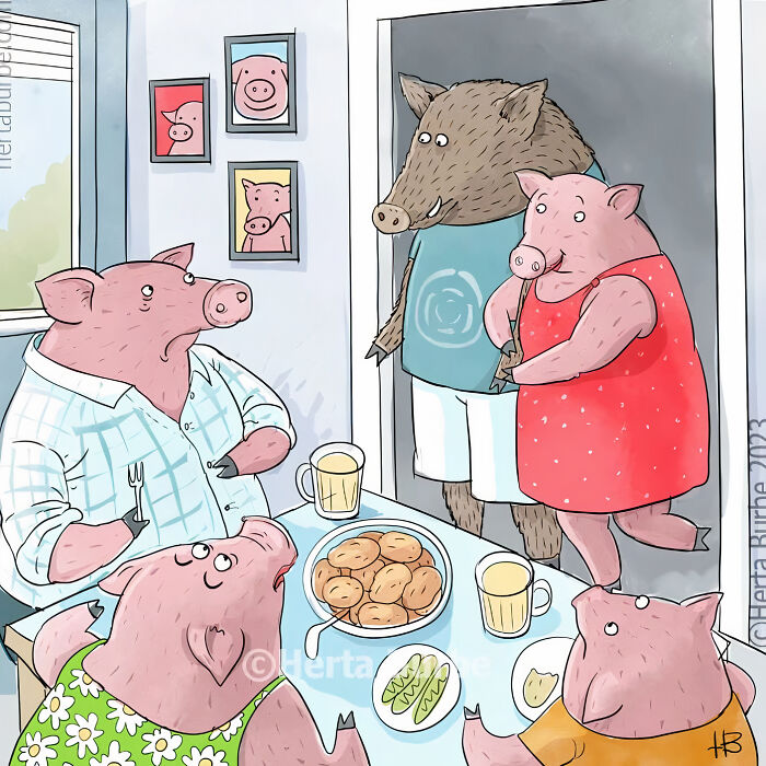 20 Fantastic Drawings by Herta Burbe to Spark a Smile 16
