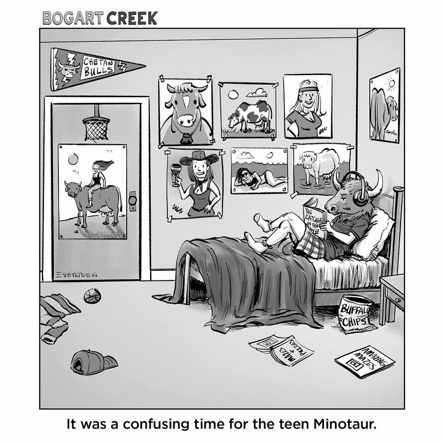 20 Quirky One-Panel Delights by Derek Evernden with a Touch of the Macabre 12
