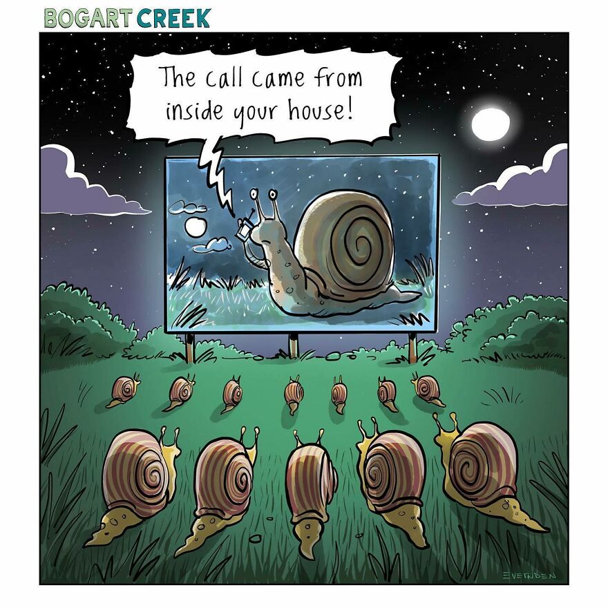 20 Quirky One-Panel Delights by Derek Evernden with a Touch of the Macabre 10