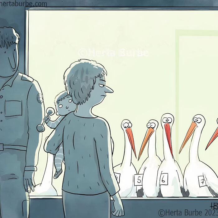20 Fantastic Drawings by Herta Burbe to Spark a Smile 7