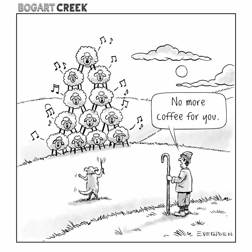 20 Quirky One-Panel Delights by Derek Evernden with a Touch of the Macabre 4