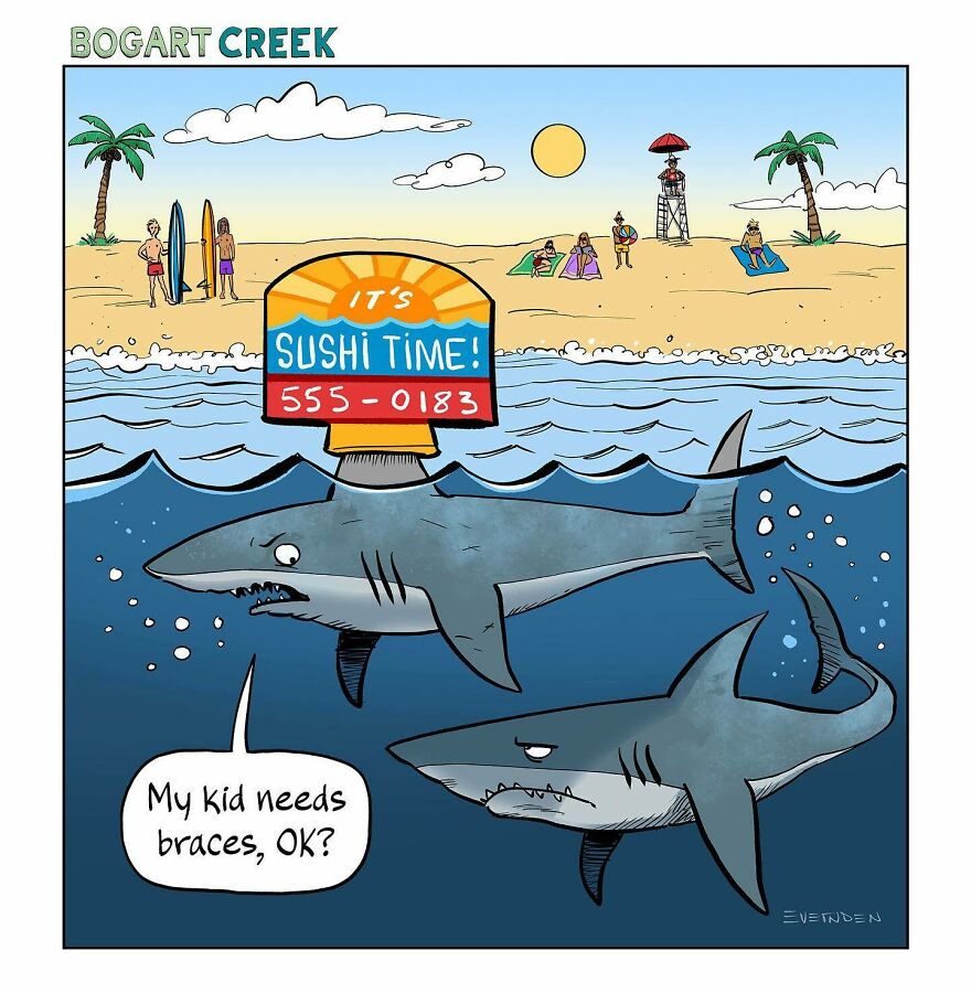 20 Quirky One-Panel Delights by Derek Evernden with a Touch of the Macabre 6