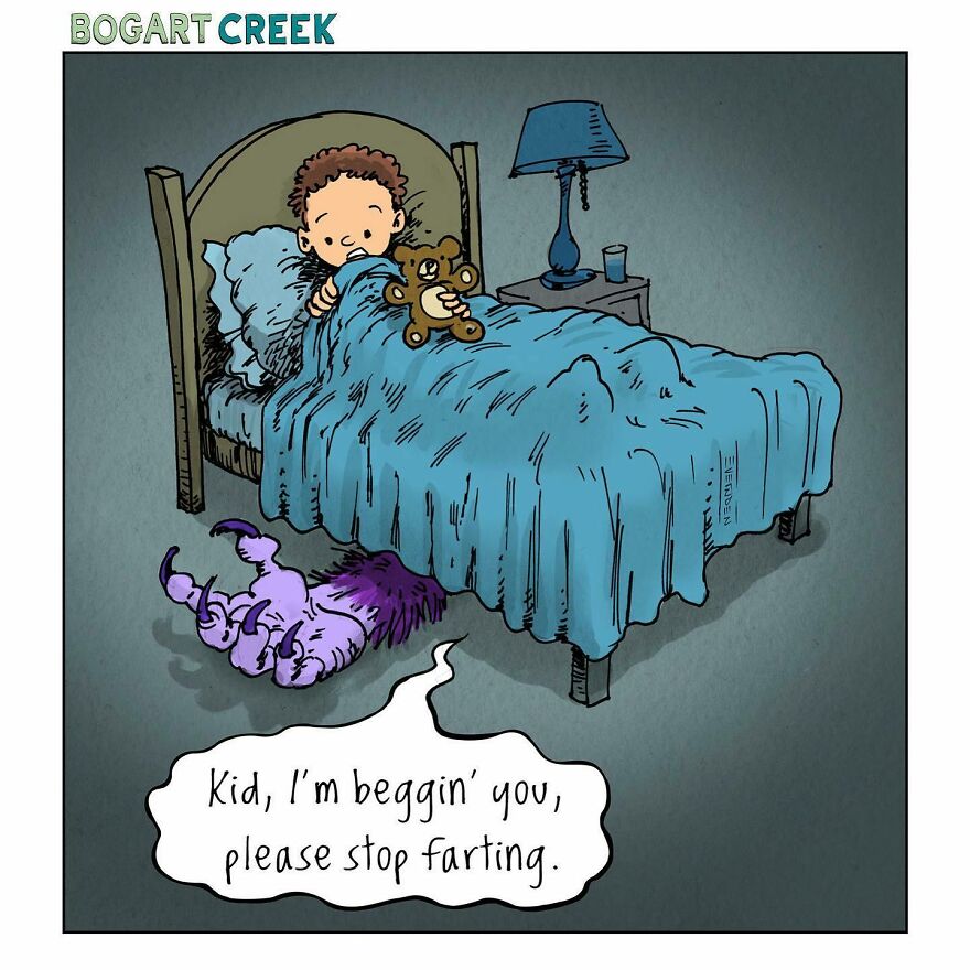 20 Quirky One-Panel Delights by Derek Evernden with a Touch of the Macabre 20
