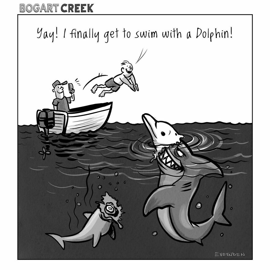 20 Quirky One-Panel Delights by Derek Evernden with a Touch of the Macabre 17