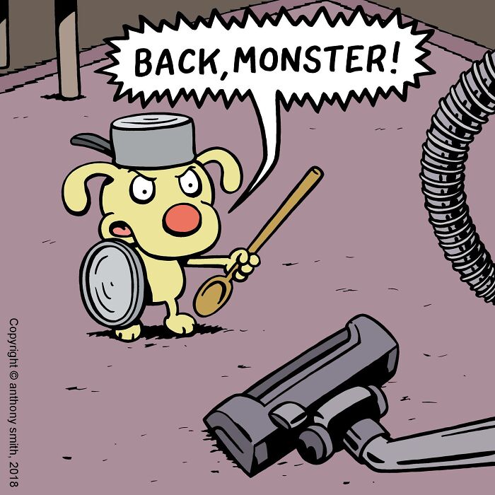 Whimsical Paws 20 Delightfully Absurd One-Panel Comics Featuring a Dog's Everyday Adventures 21