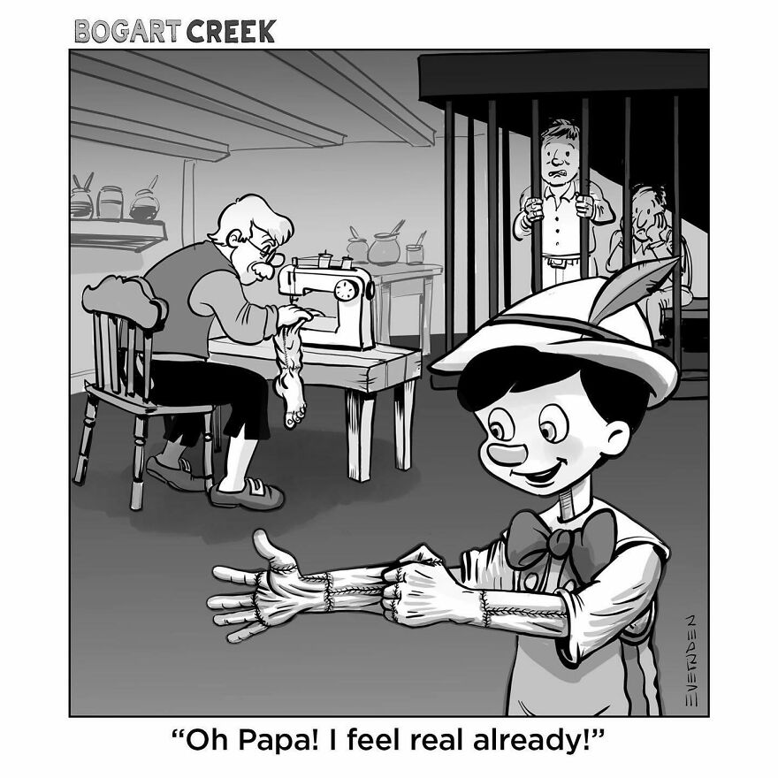 20 Quirky One-Panel Delights by Derek Evernden with a Touch of the Macabre 16
