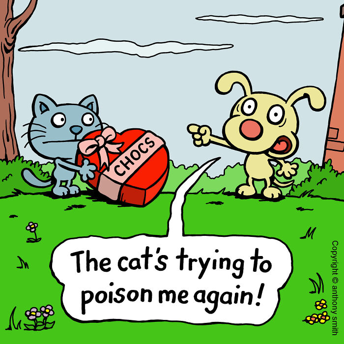 Whimsical Paws 20 Delightfully Absurd One-Panel Comics Featuring a Dog's Everyday Adventures 9