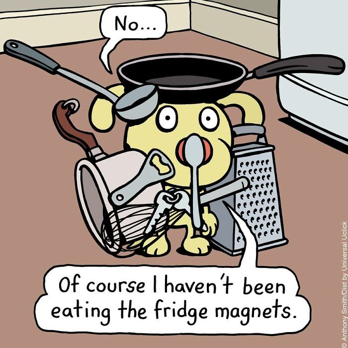 Whimsical Paws 20 Delightfully Absurd One-Panel Comics Featuring a Dog's Everyday Adventures 17