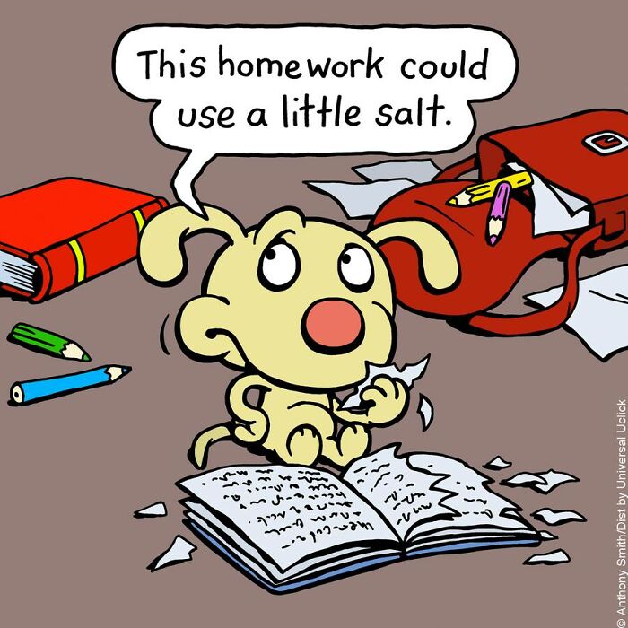 Whimsical Paws 20 Delightfully Absurd One-Panel Comics Featuring a Dog's Everyday Adventures 10