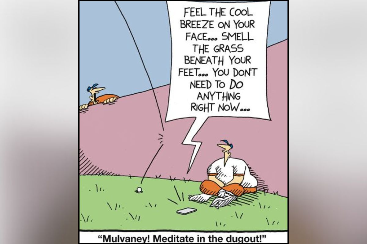 In the Bleachers comics by Steve Moore